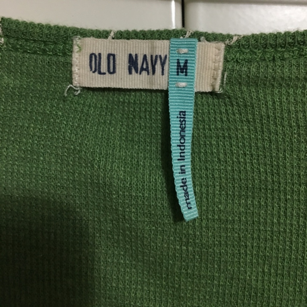 Old Navy Green Floral Sleeveless Top Size Medium - Picture 3 of 4